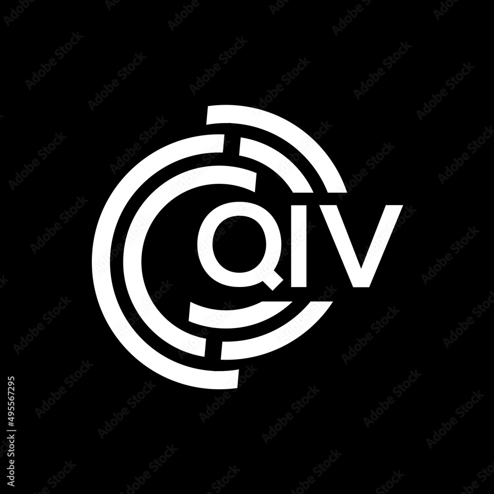 QIV letter logo design. QIV monogram initials letter logo concept. QIV letter design in black background.QIV letter logo design. QIV letter logo design. QIV monogram initials letter logo concept. QIV letter design in black background.QIV letter logo design.