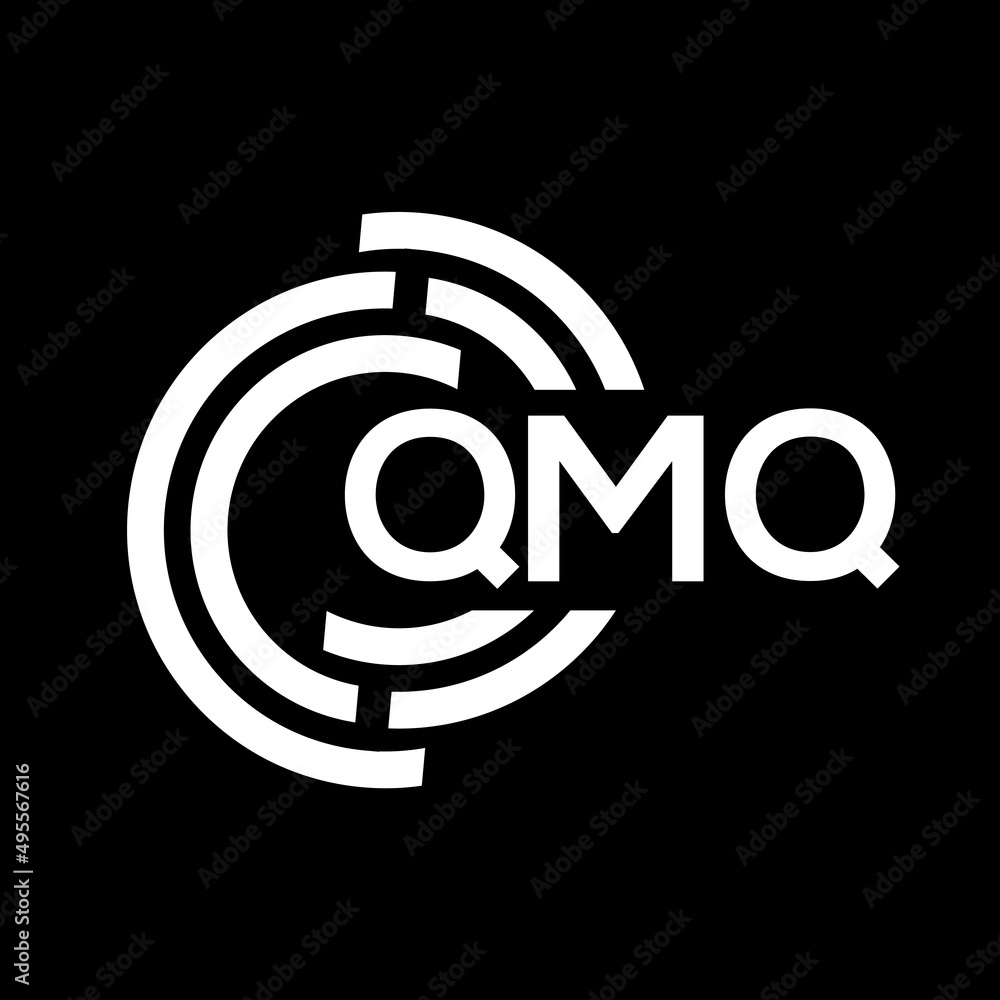 QMQ letter logo design. QMQ monogram initials letter logo concept. QMQ letter design in black background. QMQ letter logo design. QMQ monogram initials letter logo concept. QMQ letter design in black background.