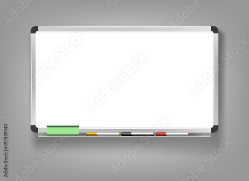 Blank magnetic whiteboard