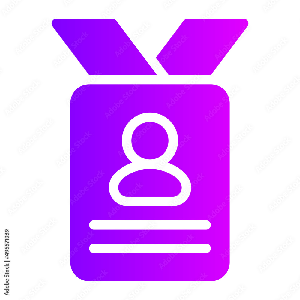 lanyard gradient icon lanyard gradient icon