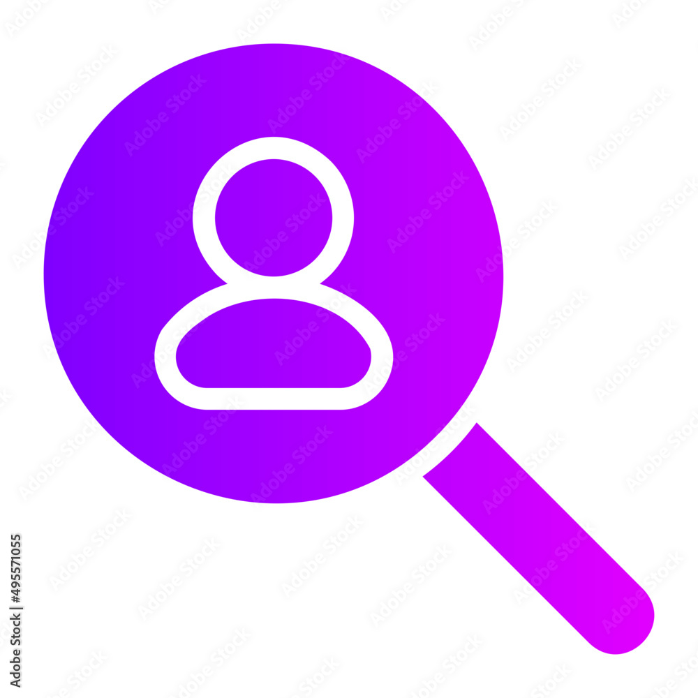 personality search gradient icon personality search gradient icon