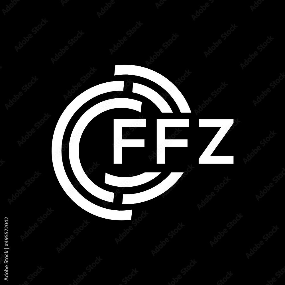 FFZ letter logo design on Black background. FFZ creative initials letter logo concept. FFZ letter design. FFZ letter logo design on Black background. FFZ creative initials letter logo concept. FFZ letter design.