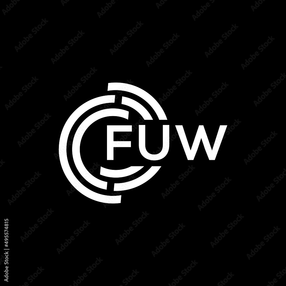 FUW letter logo design on Black background. FUW creative initials letter logo concept. FUW letter design.
FUW letter logo design on Black background. FUW creative initials letter logo concept. FUW letter design.