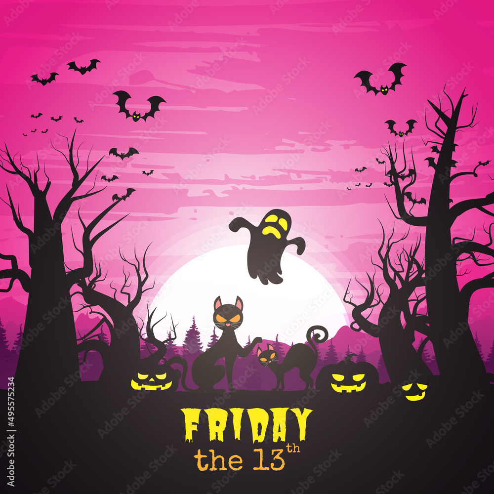 Friday the 13th Vector illustration