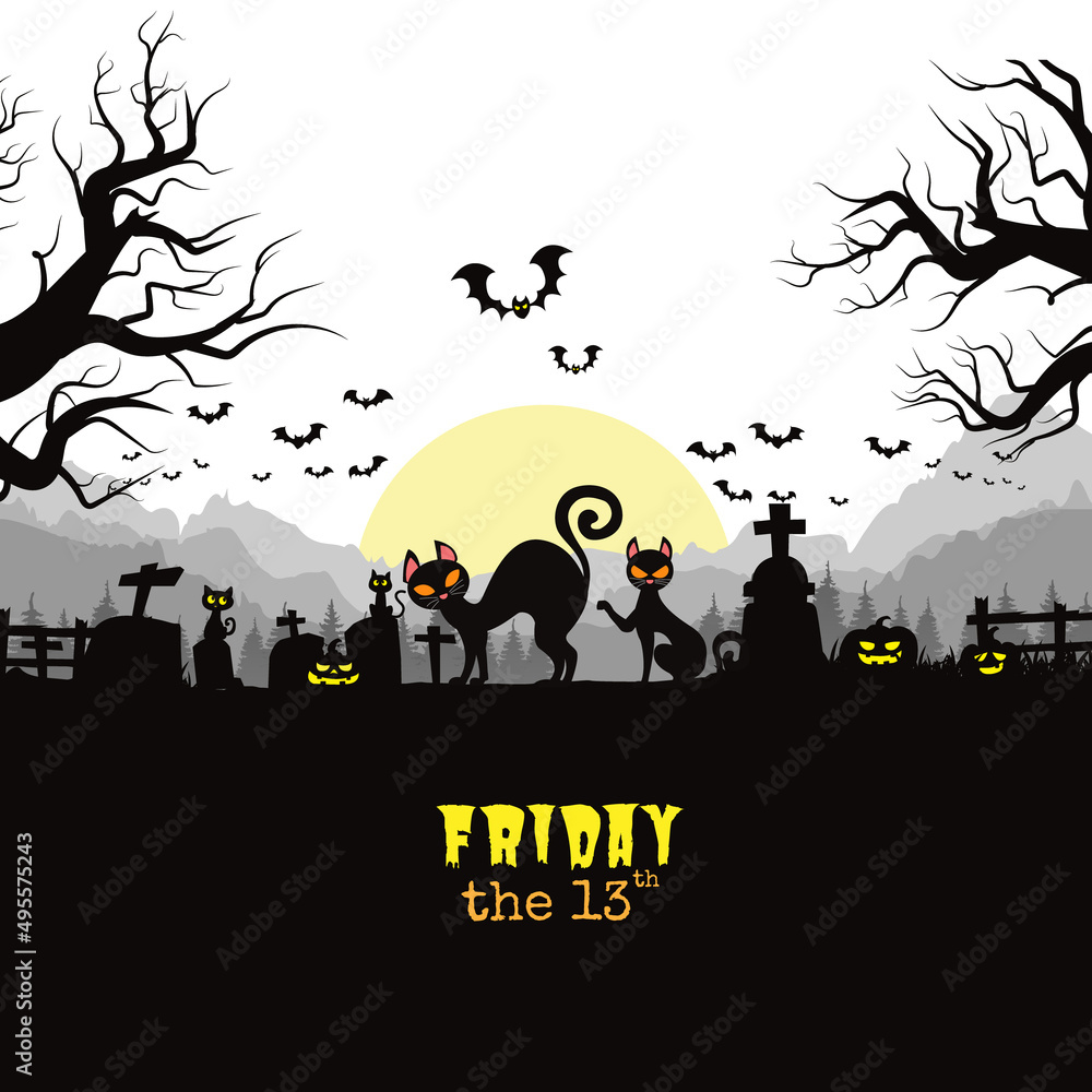 Friday the 13th Vector illustration Friday the 13th Vector illustration