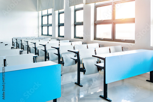 Empty college lecture classroom in university © xy