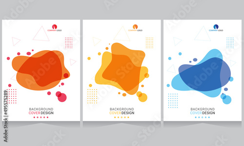 Cover design for annual report and business catalog, magazine, flyer or booklet. Brochure template layout. A4 cover vector EPS-10