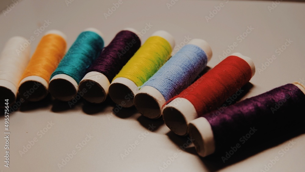 Plain background clothing sewing thread Plain background clothing sewing thread