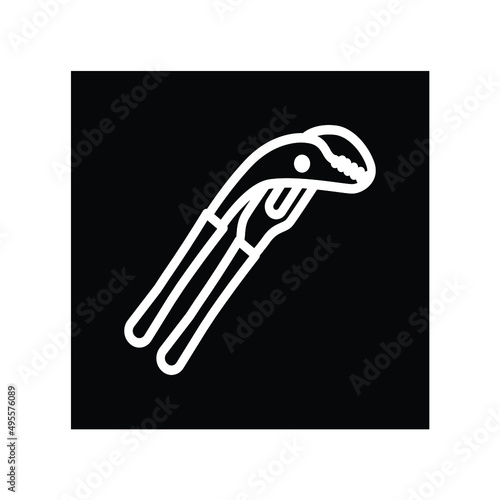 pipe pliers icon