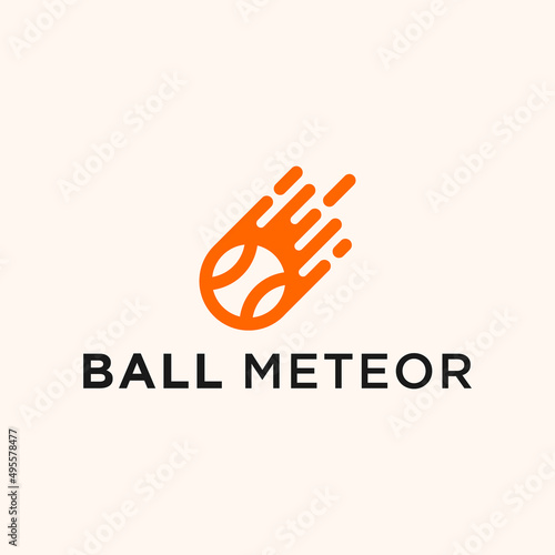 meteor ball logo or meteor logo