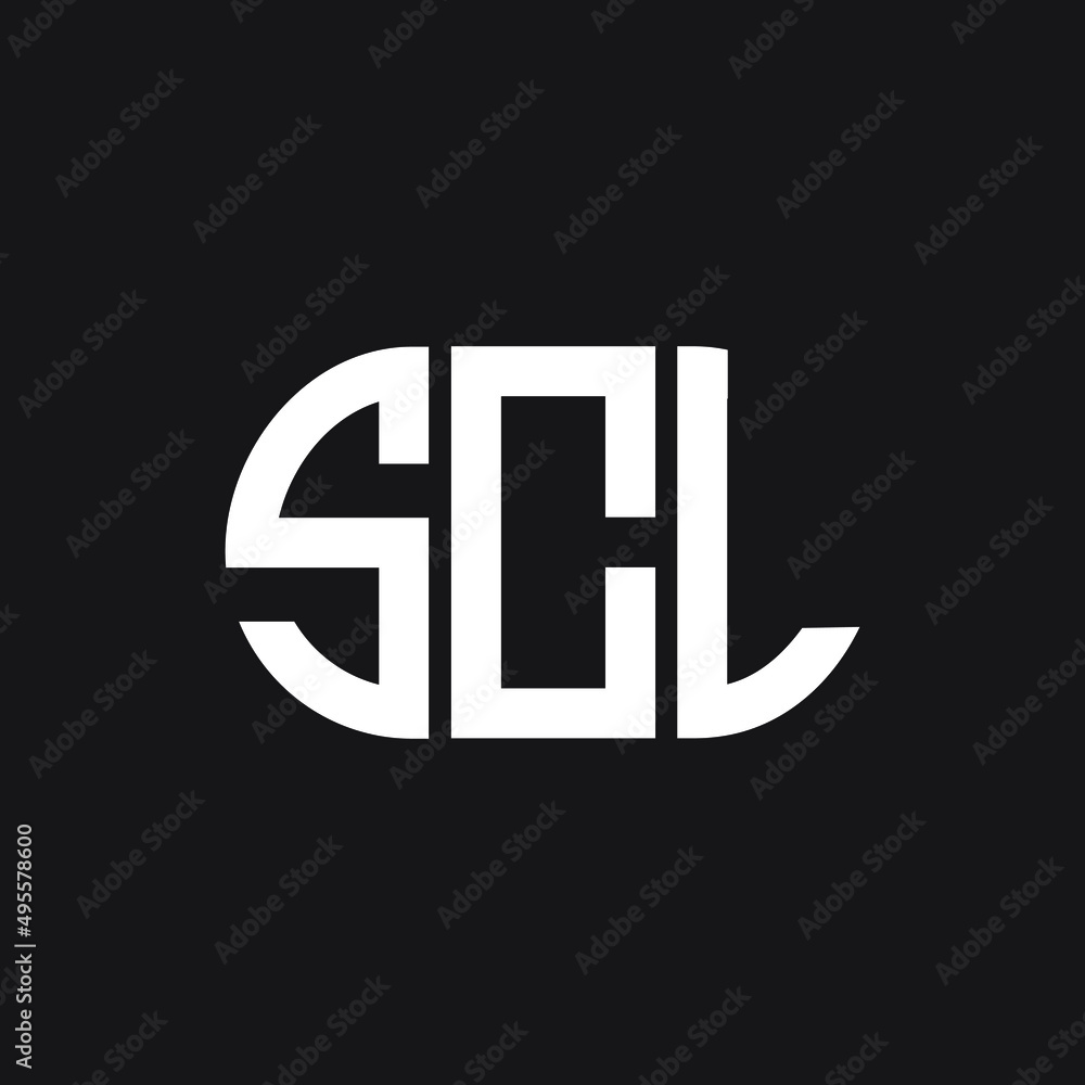 SCL letter logo design on black background. SCL creative initials letter logo concept. SCL letter design. SCL letter logo design on black background. SCL creative initials letter logo concept. SCL letter design.