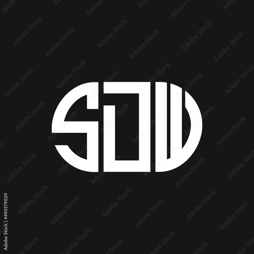 SDW letter logo design on black background. SDW creative initials letter logo concept. SDW letter design. SDW letter logo design on black background. SDW creative initials letter logo concept. SDW letter design.