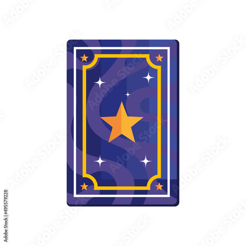 divination card with star
