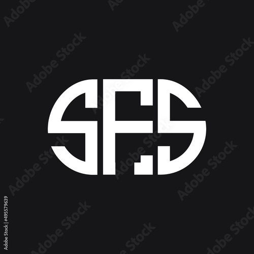 SFS letter logo design on black background. SFS creative initials letter logo concept. SFS letter design. 