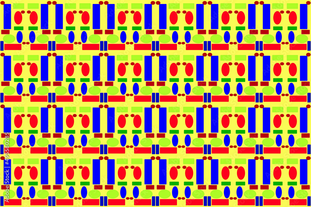 abstract pattern with colorful shapes abstract pattern with colorful shapes