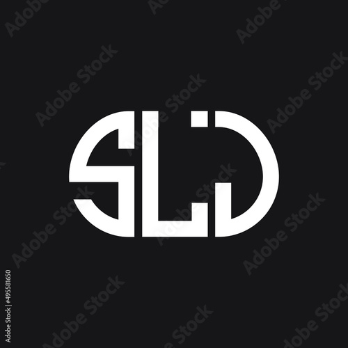 SLJ letter logo design on black background. SLJ creative initials letter logo concept. SLJ letter design. 