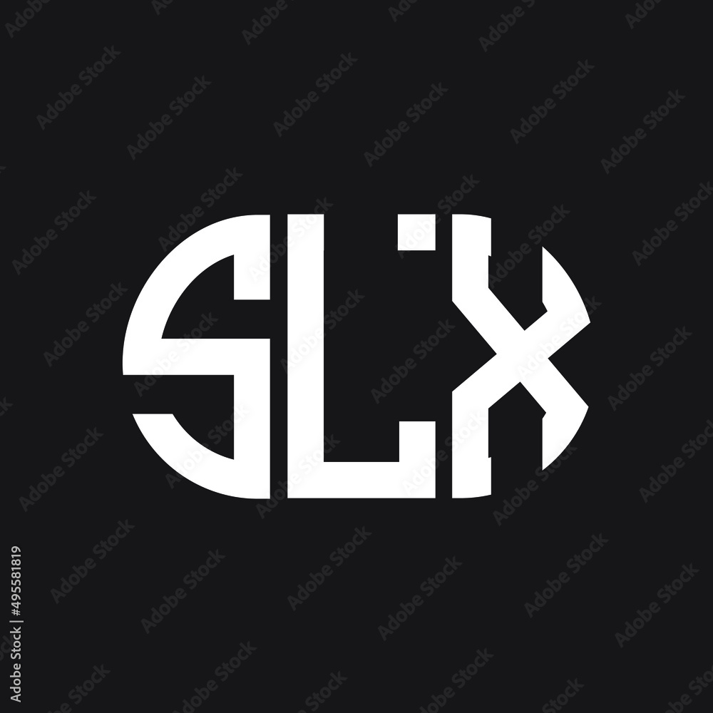 SLX letter logo design on black background. SLX creative initials letter logo concept. SLX letter design. SLX letter logo design on black background. SLX creative initials letter logo concept. SLX letter design.