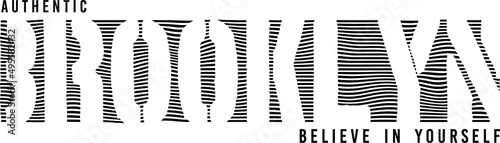 brooklyn design typography vector for print t shirt