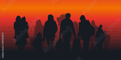 Obraz na plátně Refugees