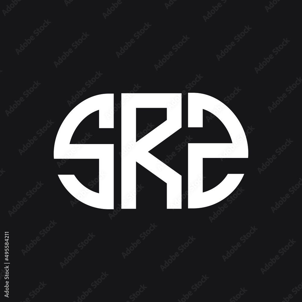 SRZ letter logo design on black background. SRZ creative initials letter logo concept. SRZ letter design. SRZ letter logo design on black background. SRZ creative initials letter logo concept. SRZ letter design.