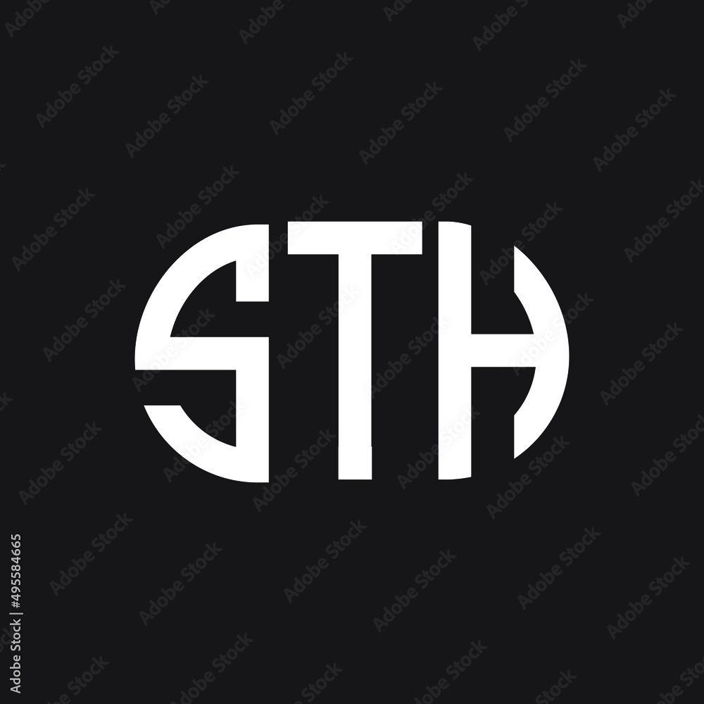 STH letter logo design on Black background. STH creative initials letter logo concept. STH letter design.
STH letter logo design on Black background. STH creative initials letter logo concept. STH letter design.