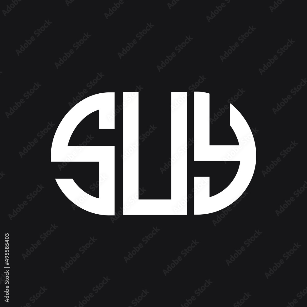 SUY letter logo design on Black background. SUY creative initials letter logo concept. SUY letter design.
SUY letter logo design on Black background. SUY creative initials letter logo concept. SUY letter design.