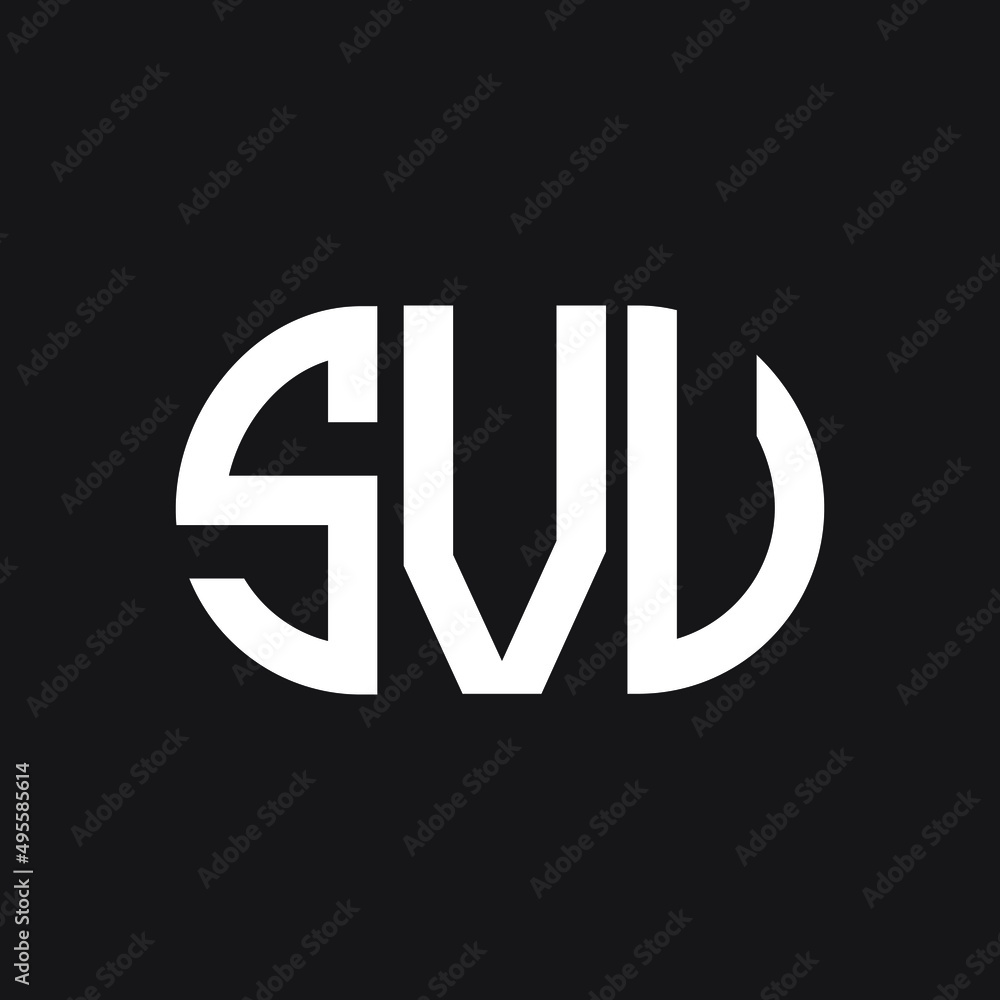 SVU letter logo design on Black background. SVU creative initials letter logo concept. SVU letter design.
SVU letter logo design on Black background. SVU creative initials letter logo concept. SVU letter design.