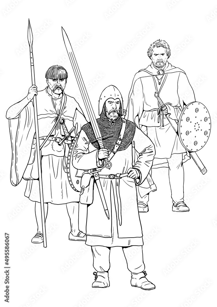 Irish Warrior Gallowglass Elite Mercenary Warriors Medieval Knight Irish Warrior Gallowglass Elite Mercenary Warriors Medieval Knight