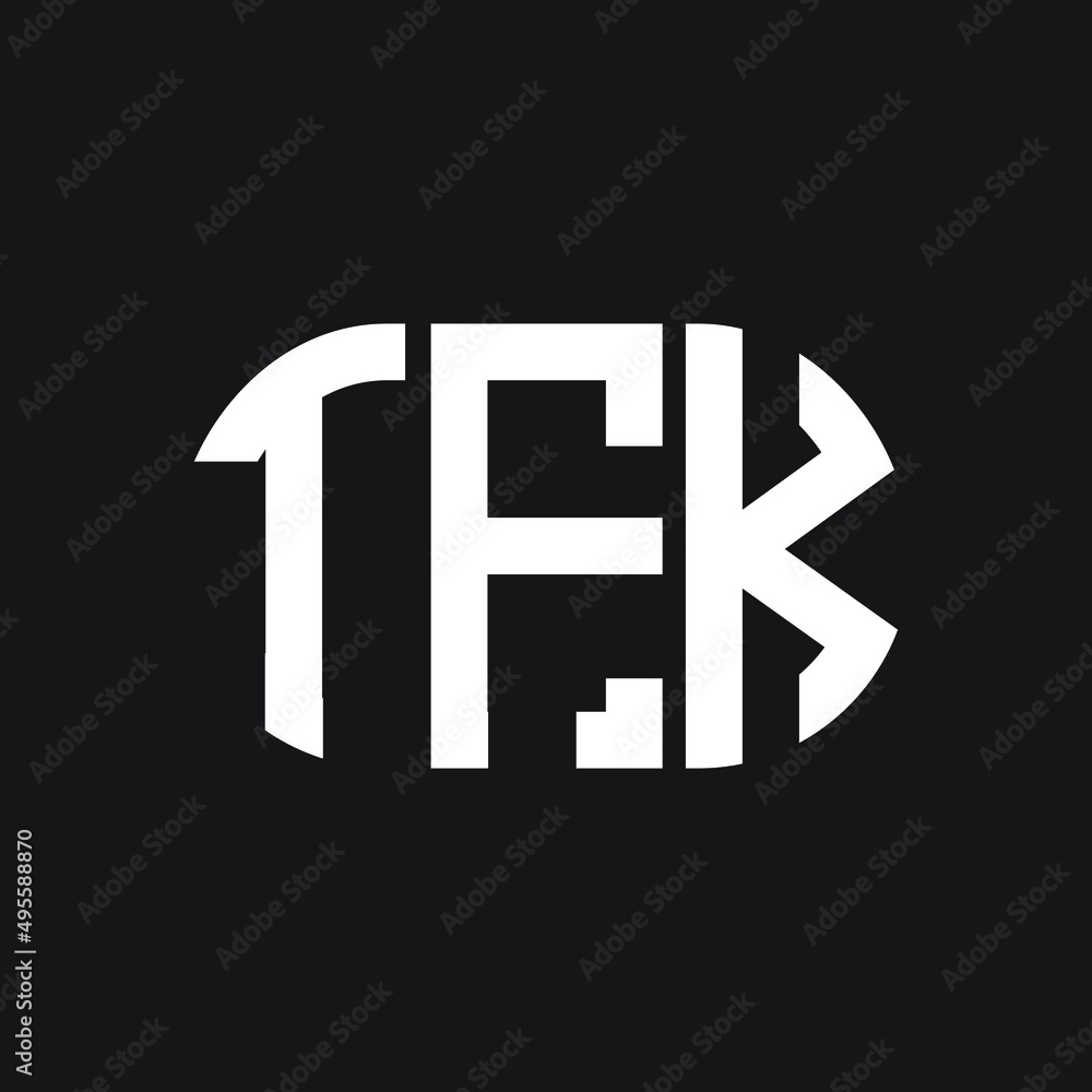 TFK letter logo design on Black background. TFK creative initials letter logo concept. TFK letter design.
TFK letter logo design on Black background. TFK creative initials letter logo concept. TFK letter design.