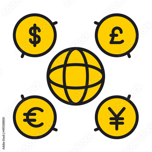 dollar signs around the world