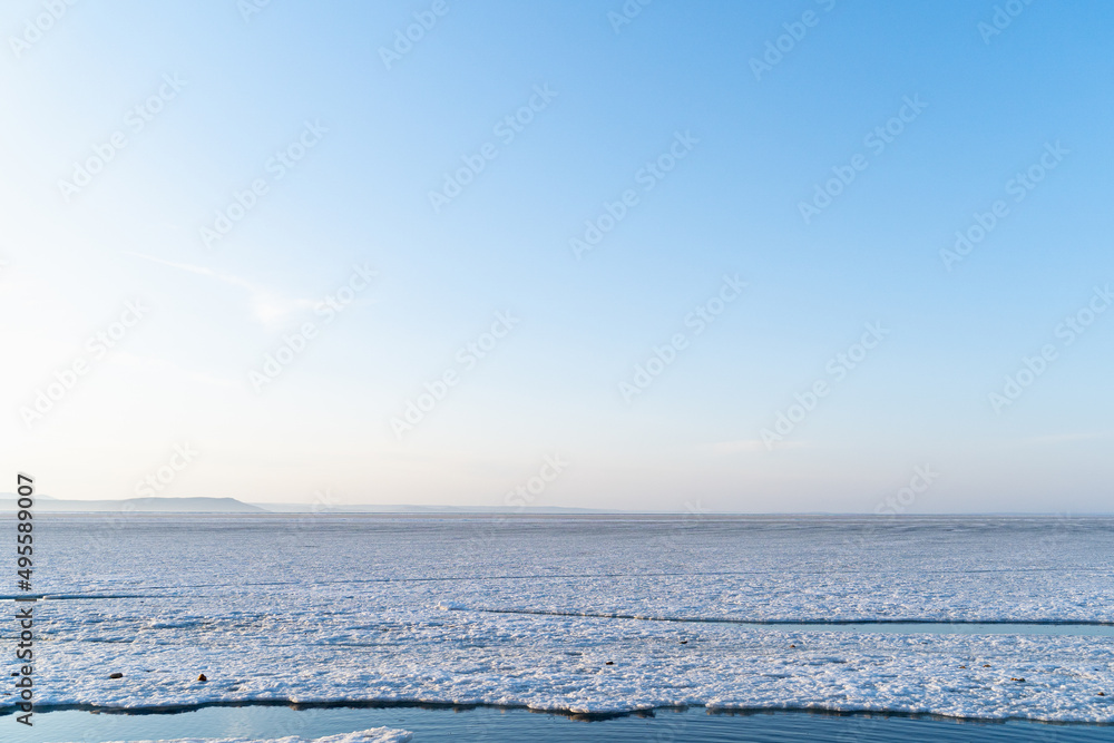 landscape with snow