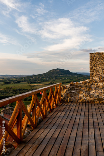 Castle Szigliget  in Szigliget  Hungary. Ruins of the medieval Hungarian fortress from 13th century..