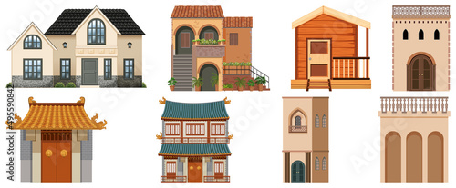 Different designs of buildings around the world