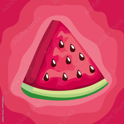 watermelon fresh fruit label