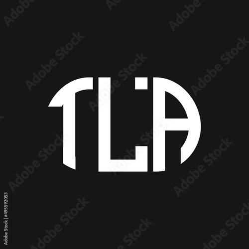 TLA letter logo design on Black background. TLA creative initials letter logo concept. TLA letter design. 
