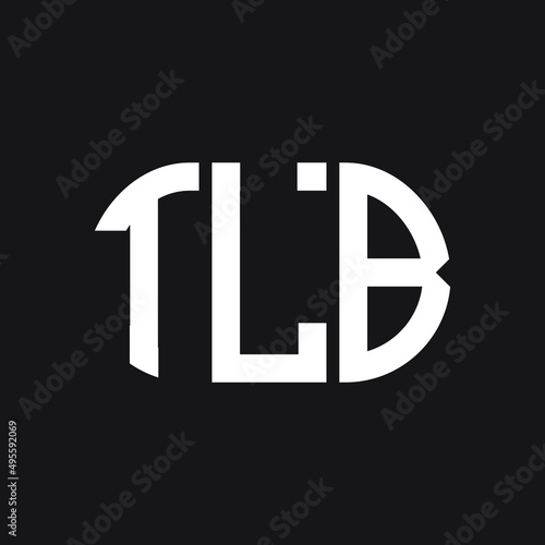 TLB letter logo design on Black background. TLB creative initials letter logo concept. TLB letter design. 