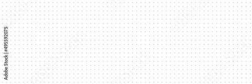 Dotted grid seamless pattern for bullet journal. Black point texture. Black dot grid for notebook paper. Vector illustration on white background. photo