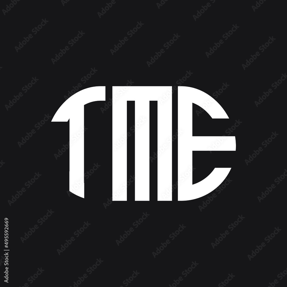 TME letter logo design on Black background. TME creative initials letter logo concept. TME letter design. TME letter logo design on Black background. TME creative initials letter logo concept. TME letter design.