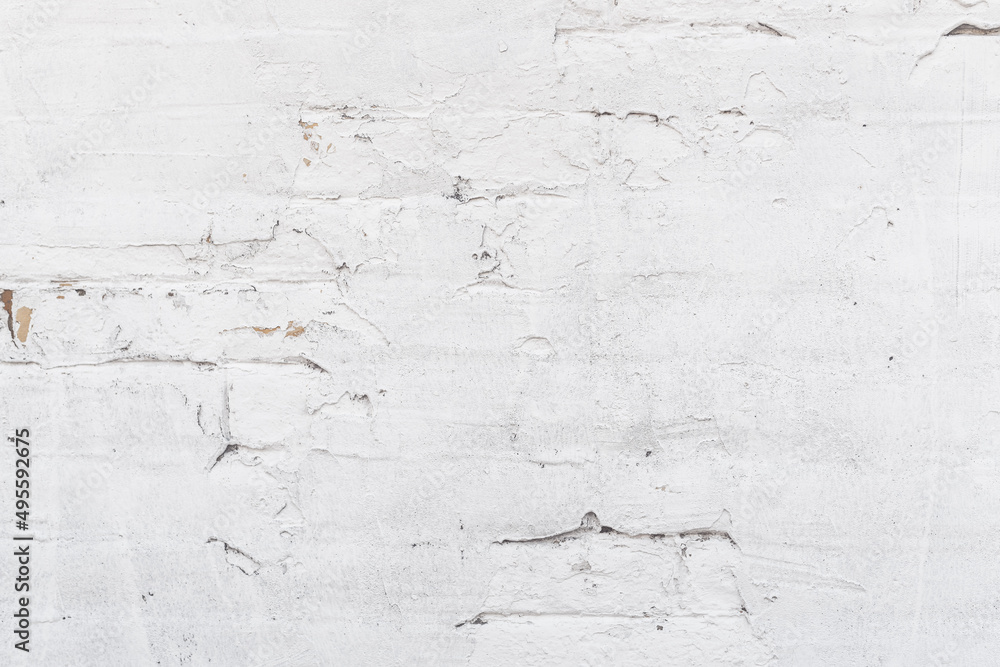 Old white brick wall as rough grunge background Old white brick wall as rough grunge background