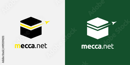 Kaaba logo, suitable for travel service companies to Mecca.