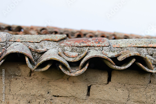 Very old tiled roof