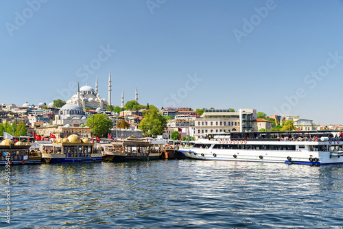 View of the Suleymaniye Mosque across the Golden Horn