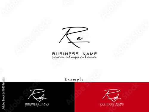 Minimalist RE Logo Design, Premium Re er Signature Logo Design For All Kind Of Use