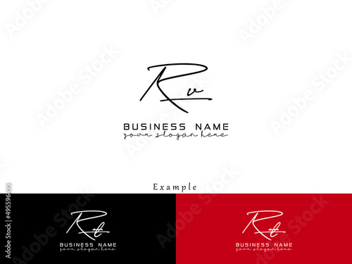 Minimalist RV Logo Design, Premium Rv vr Signature Logo Design For All Kind Of Use