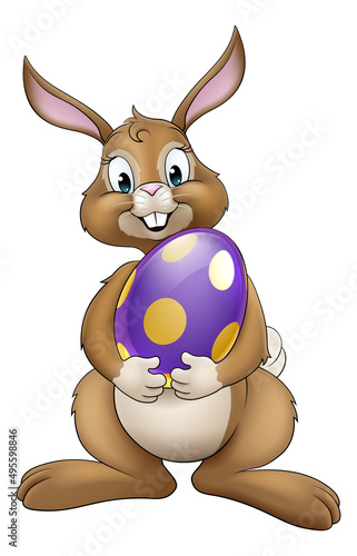 Easter Bunny Cartoon Rabbit...