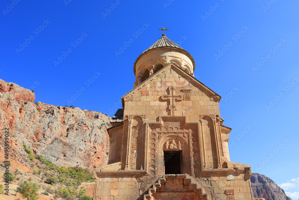 Noravank Monastery in sunny day in Armenia