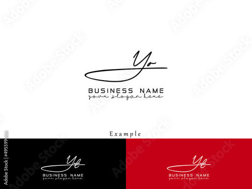 Art YO Logo Design, Signature Yo oy Logo Letter Vector For fashion or any type of business