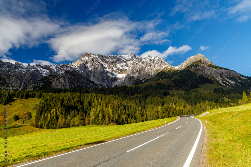 Autumn Austrian Alps nearby Bischofshofen Autumn Austrian Alps nearby Bischofshofen