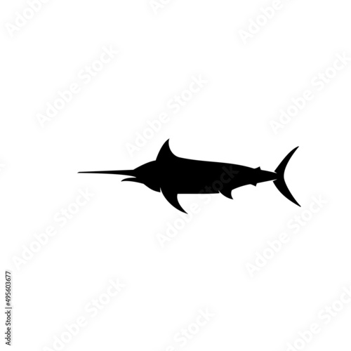 swordfish logo vector icon illustration