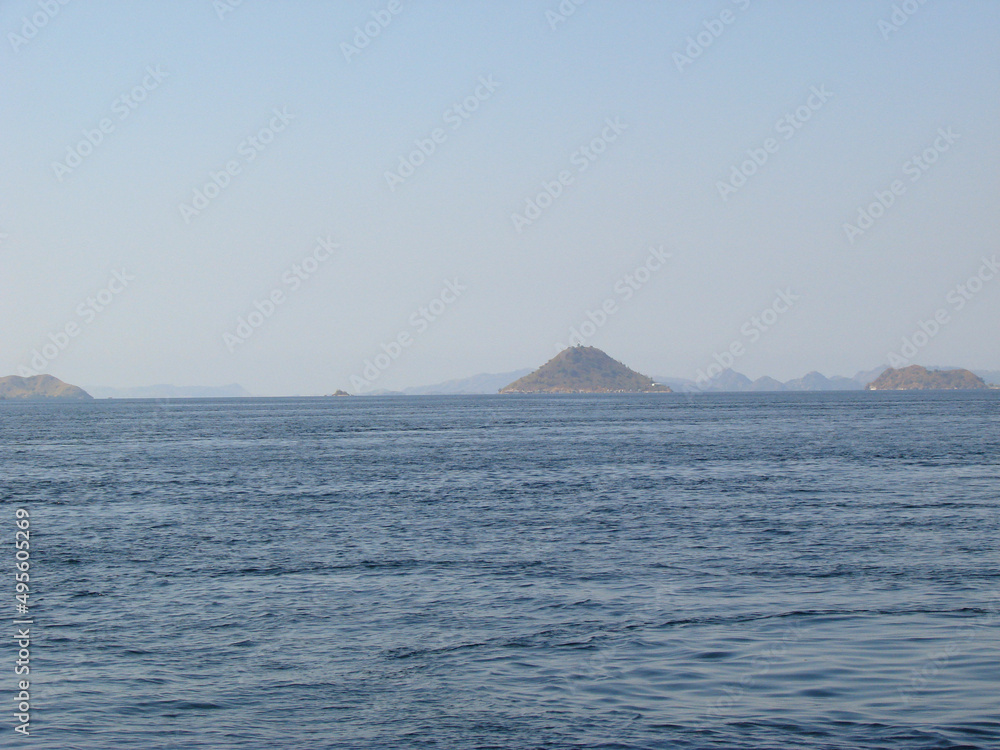 Seascape, Pacific Islands. Natural landscape. Cruise.